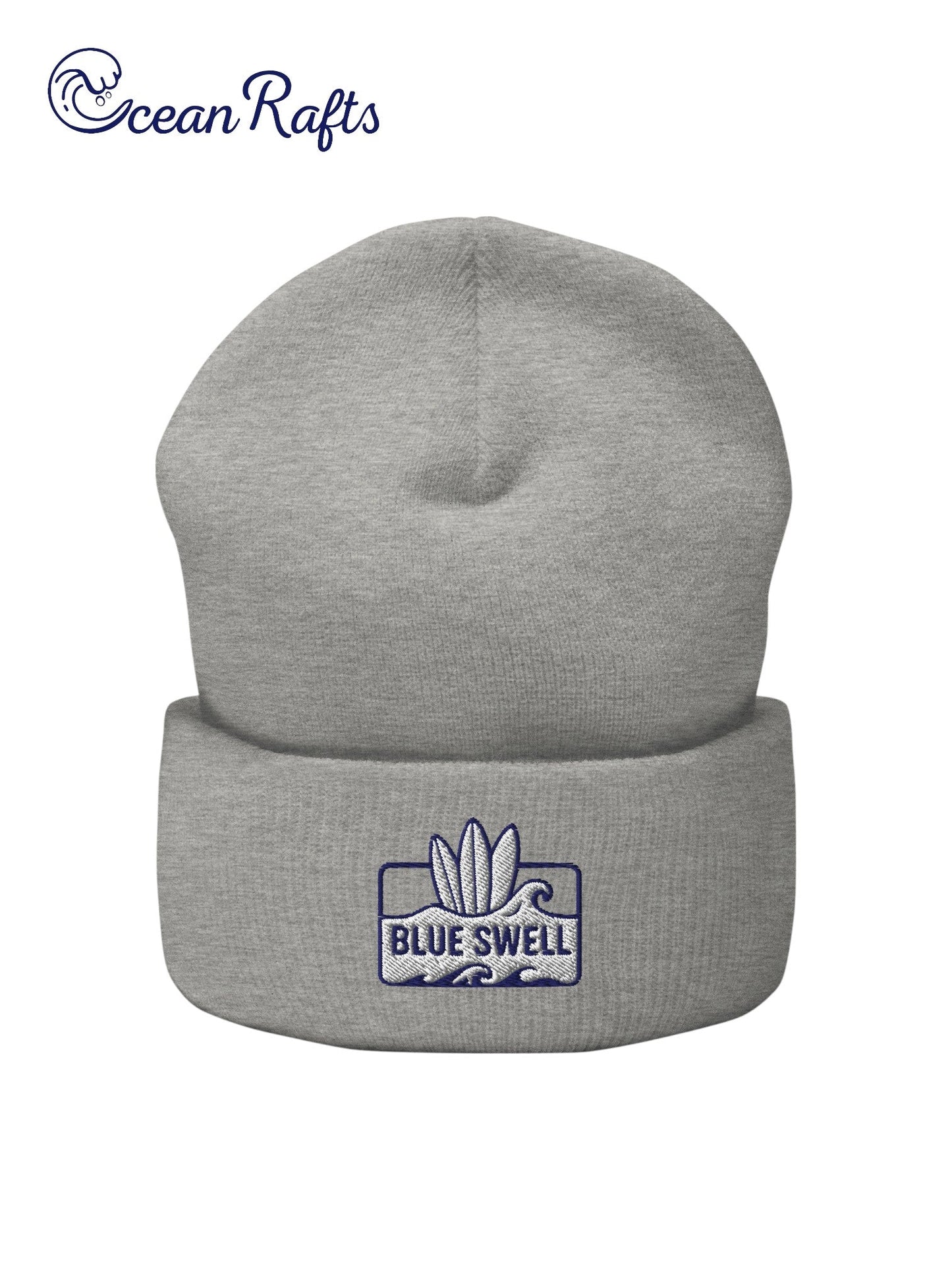 Blue Swell Cuffed Beanie - Ocean Rafts
