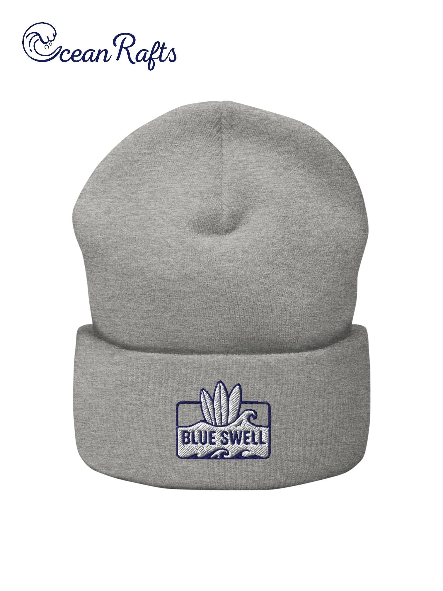Blue Swell Cuffed Beanie - Ocean Rafts