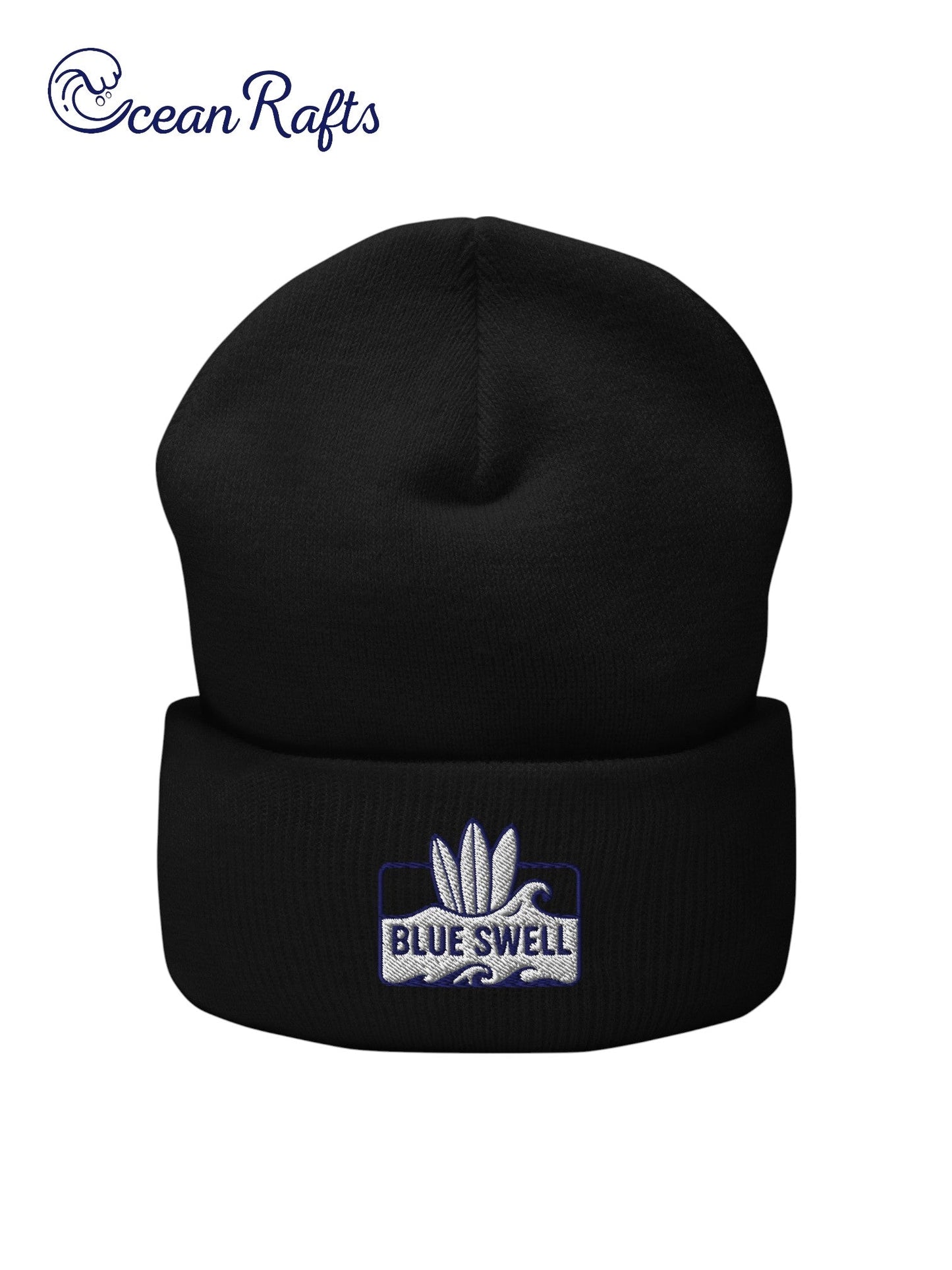 Blue Swell Cuffed Beanie - Ocean Rafts