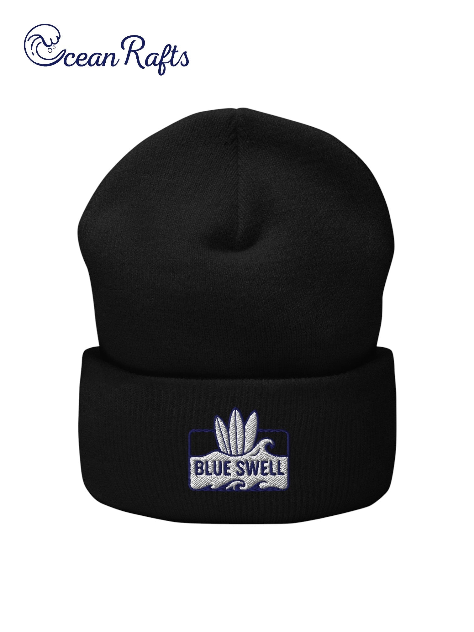 Blue Swell Cuffed Beanie - Ocean Rafts
