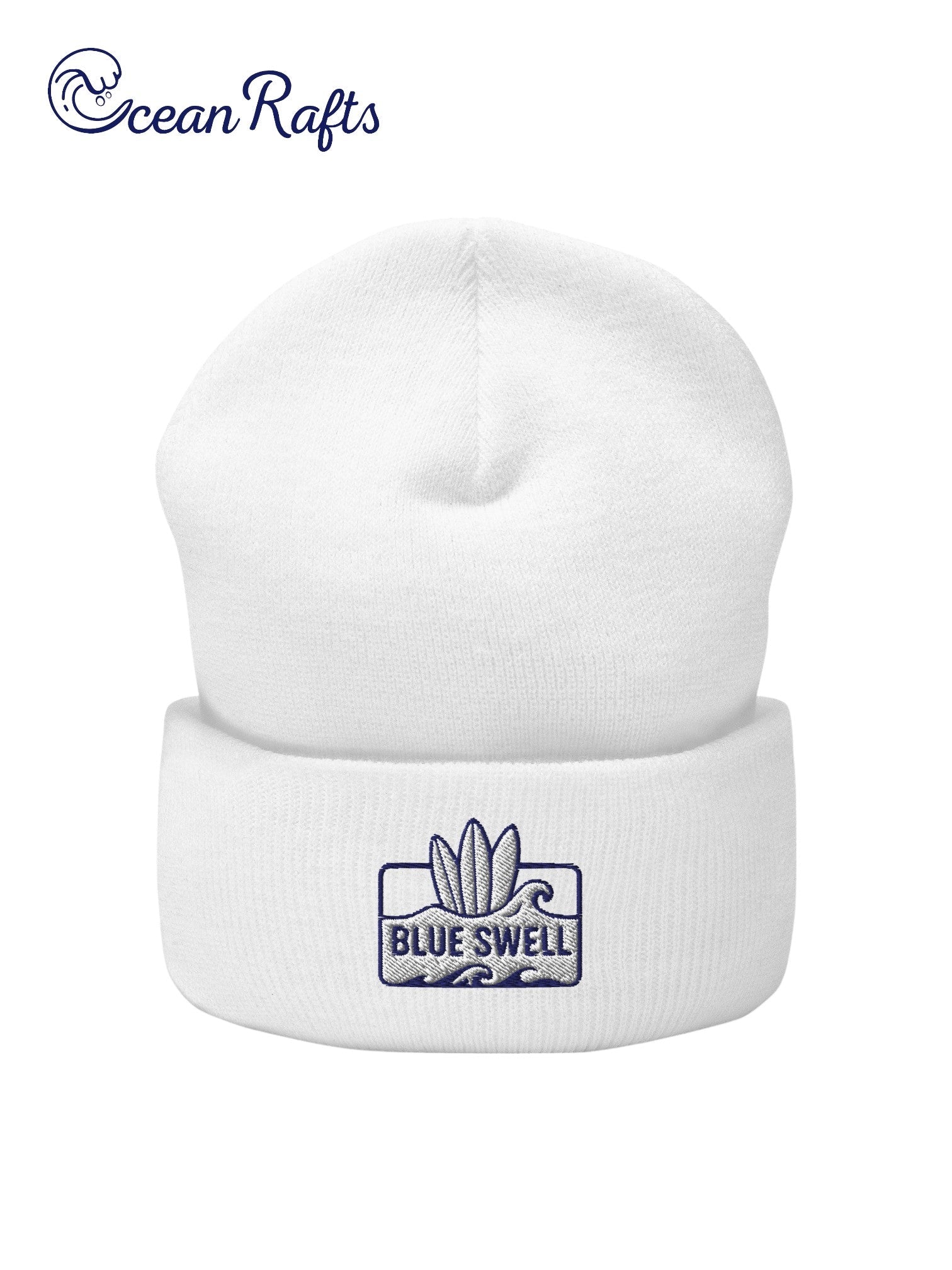 Blue Swell Cuffed Beanie - Ocean Rafts