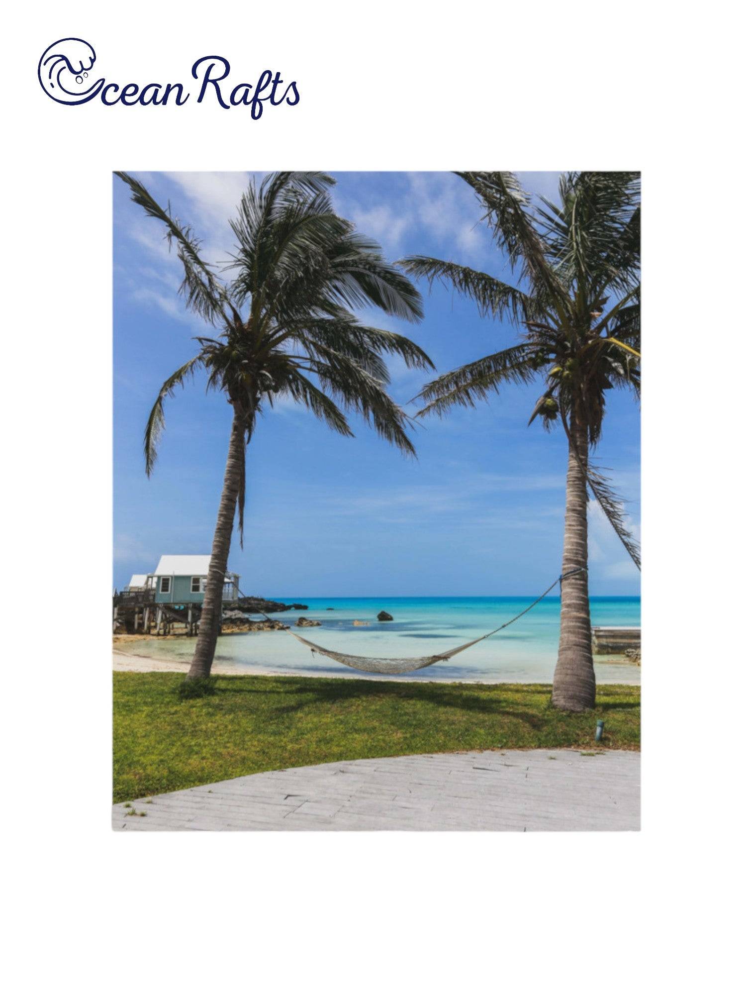 Hammock By The Sea Poster - Ocean Rafts