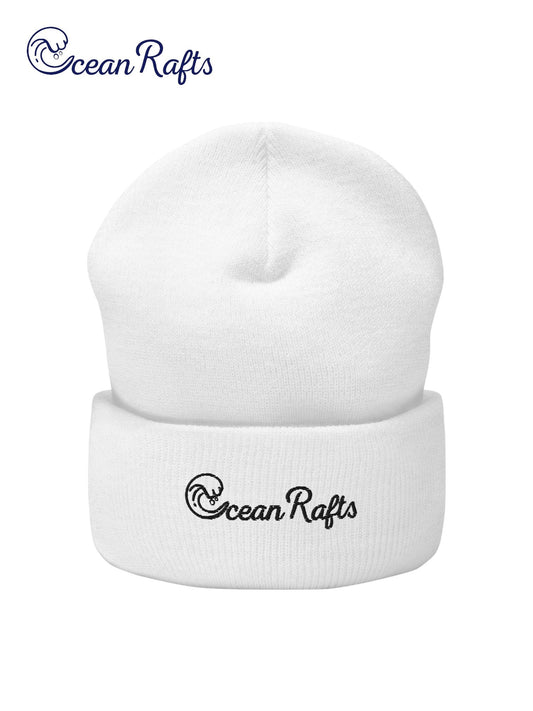 Ocean Rafts (Black) Cuffed Beanie - Ocean Rafts