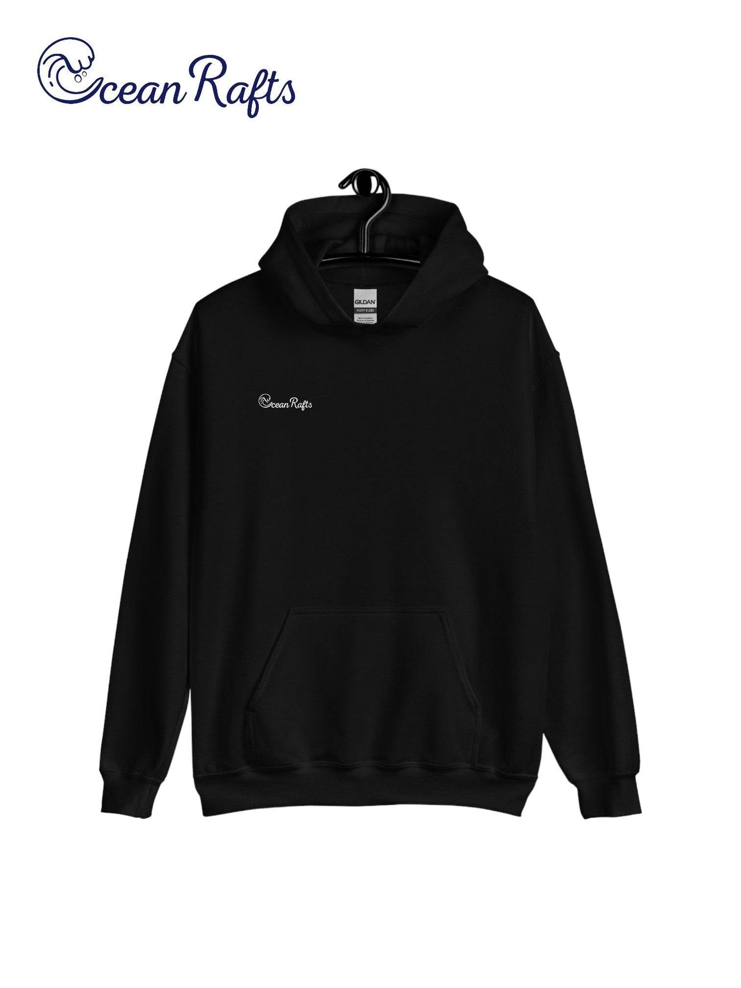 Ocean Rafts Logo Black Hoodie - Ocean Rafts - australia and new zealand