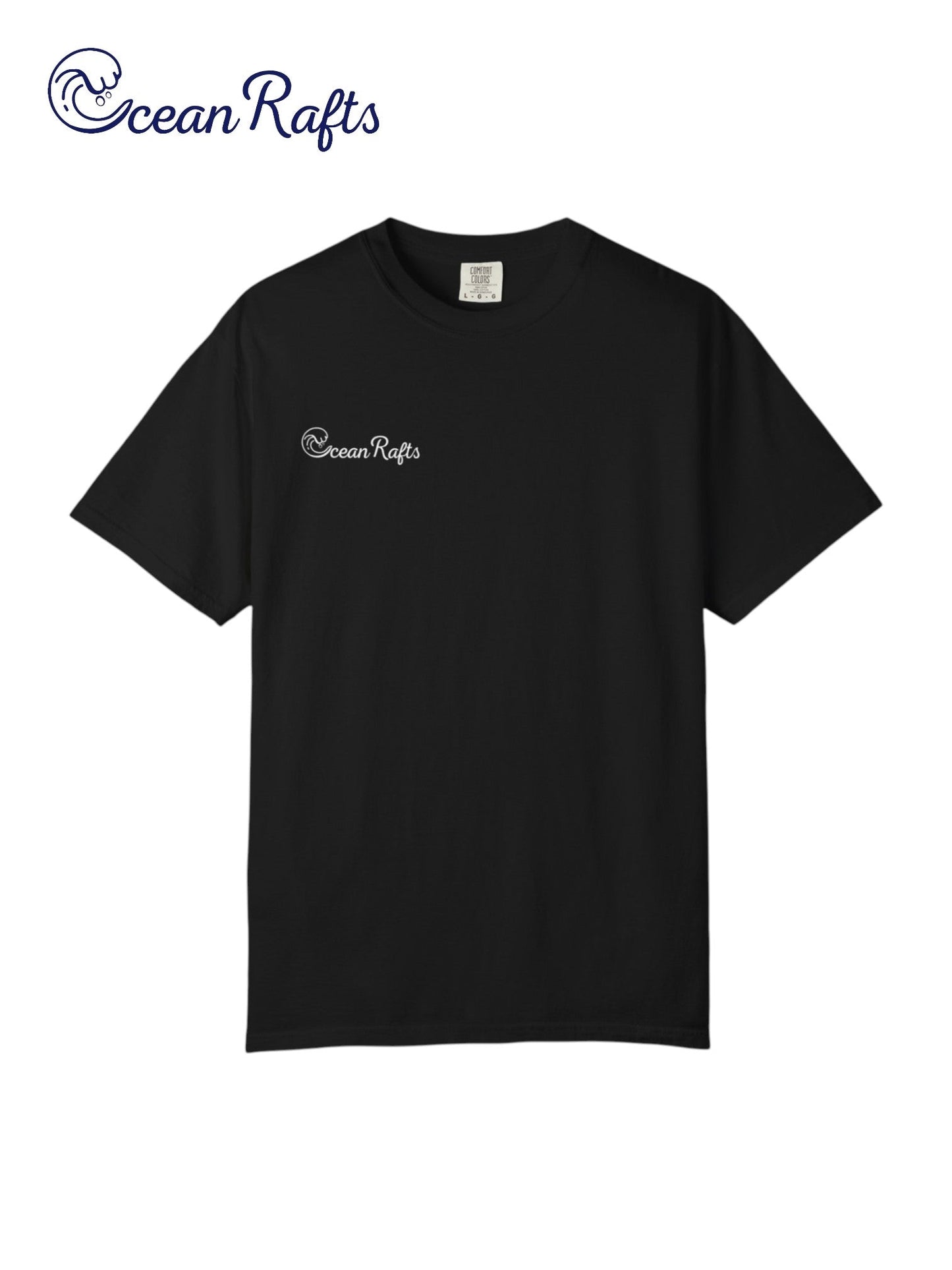 Ocean Rafts Relaxed Fit Logo Shirt - Ocean Rafts - AU & NZ - black tee with ocean rafts logo