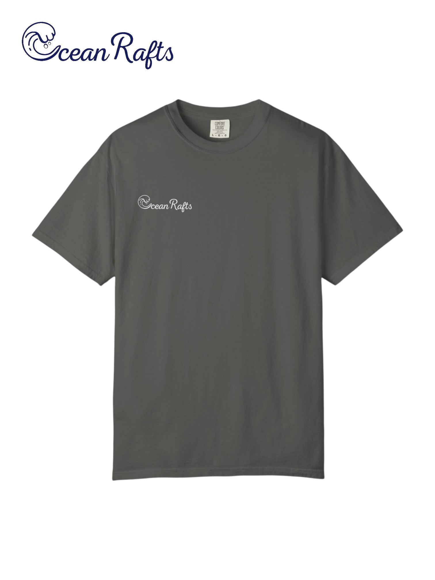 Ocean Rafts Relaxed Fit Logo Shirt - Ocean Rafts - AU & NZ - grey tee with ocean rafts logo