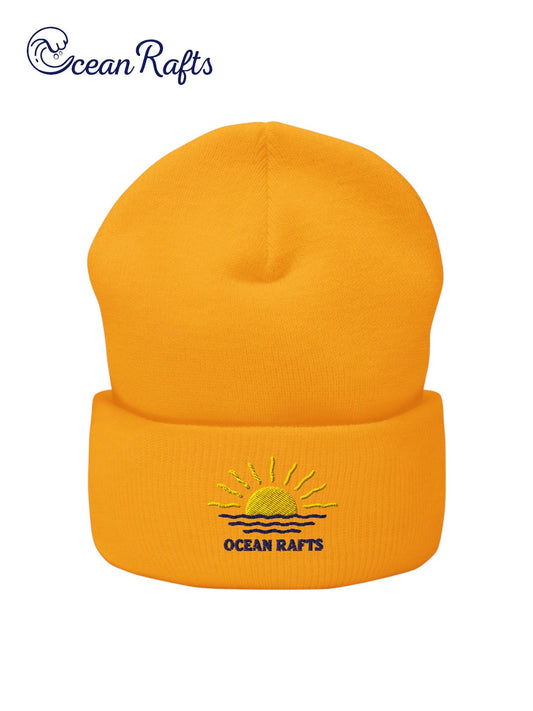 Rays and Waves Cuffed Beanie - Ocean Rafts