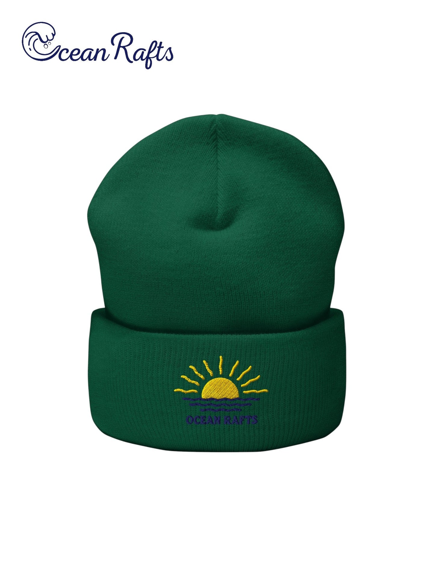Rays and Waves Cuffed Beanie - Ocean Rafts