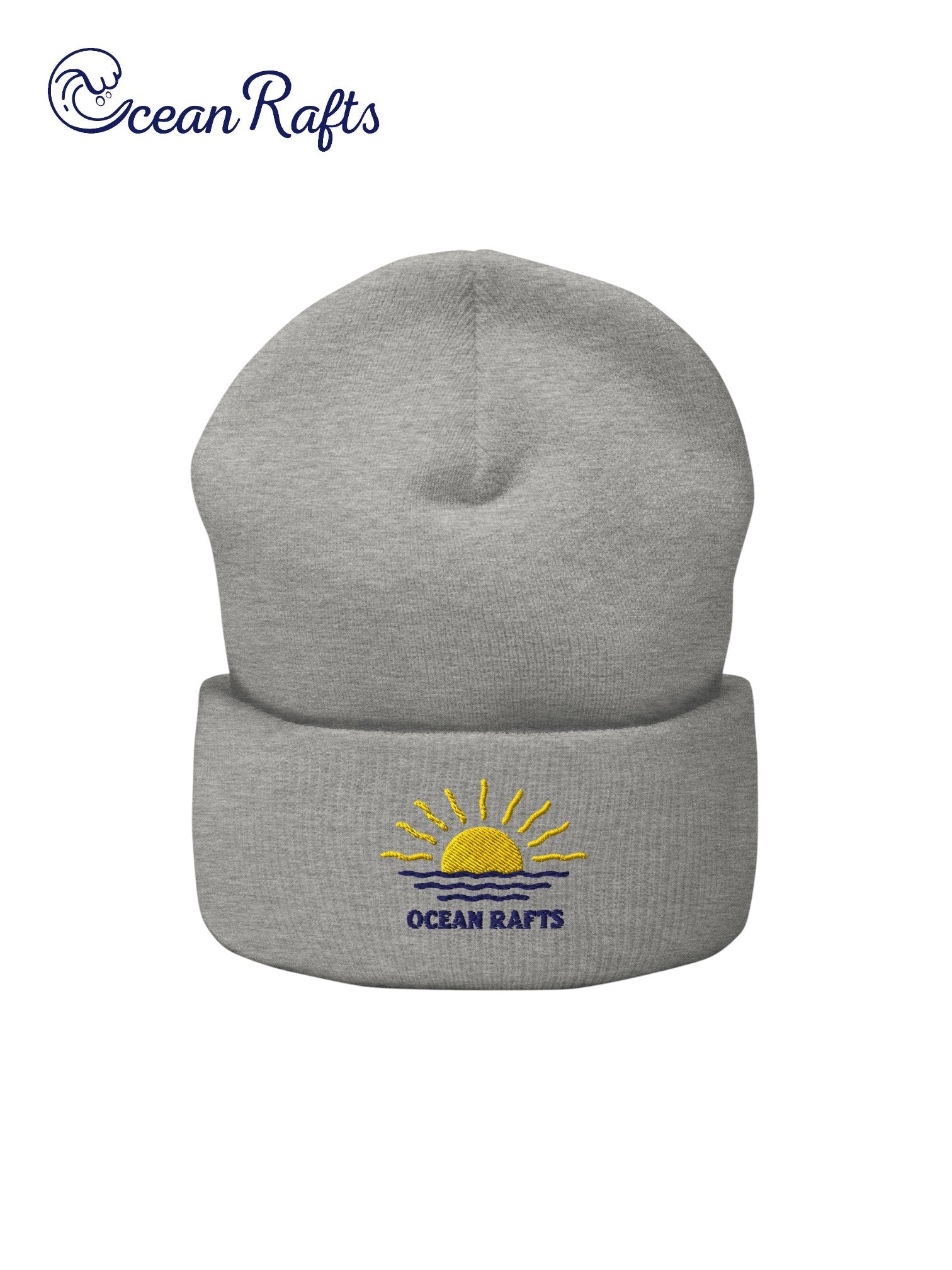 Rays and Waves Cuffed Beanie - Ocean Rafts