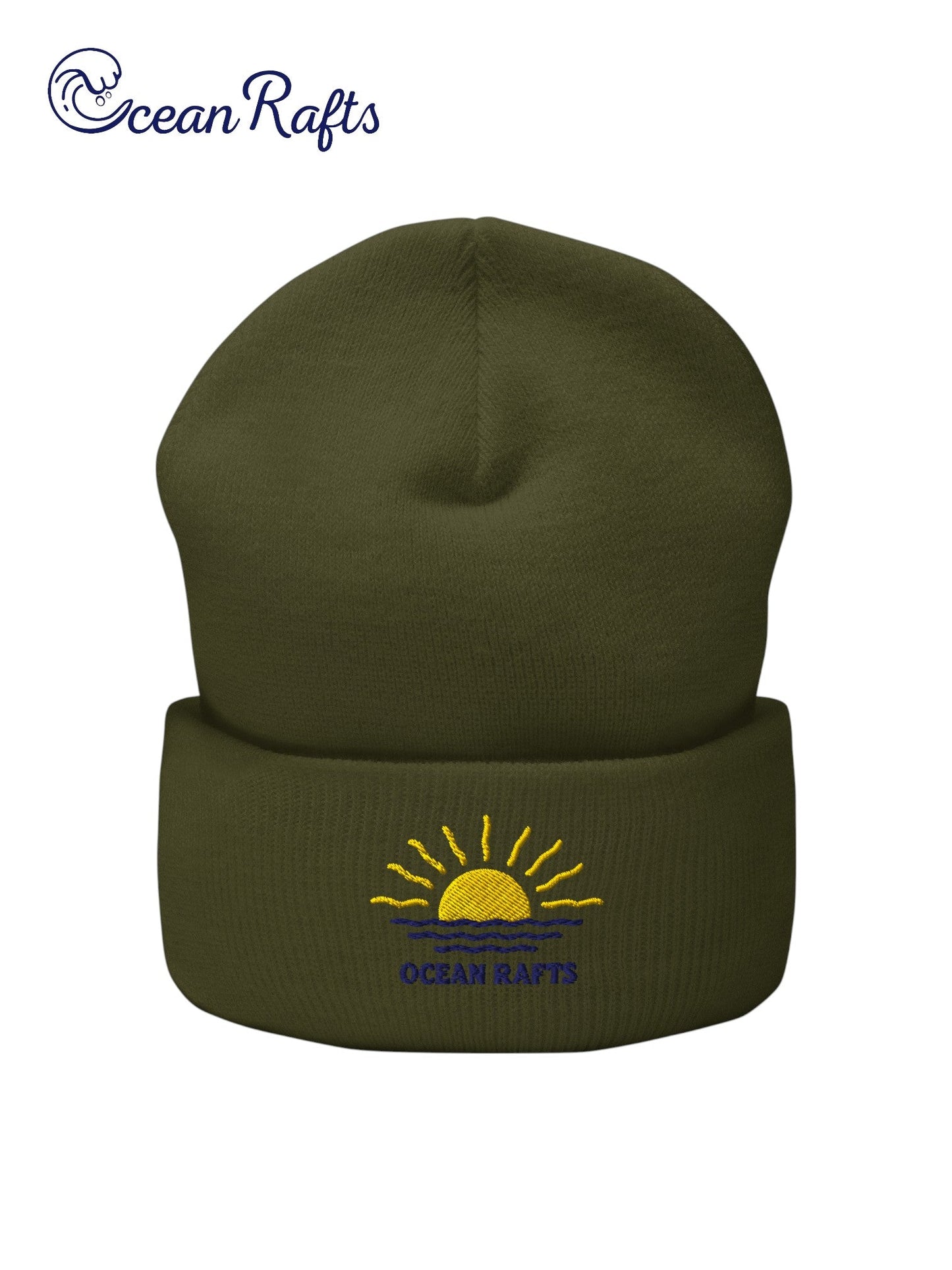 Rays and Waves Cuffed Beanie - Ocean Rafts