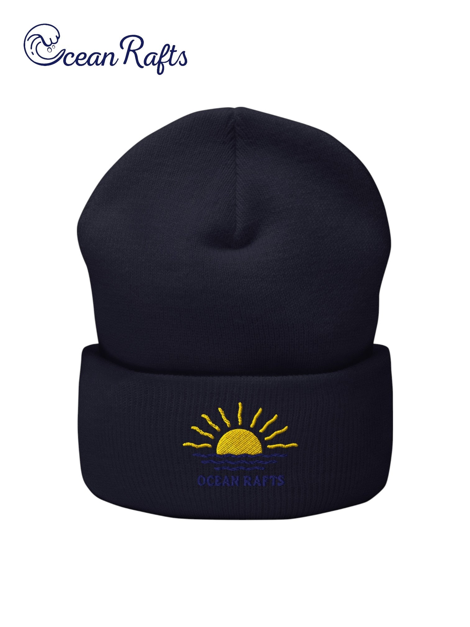 Rays and Waves Cuffed Beanie - Ocean Rafts