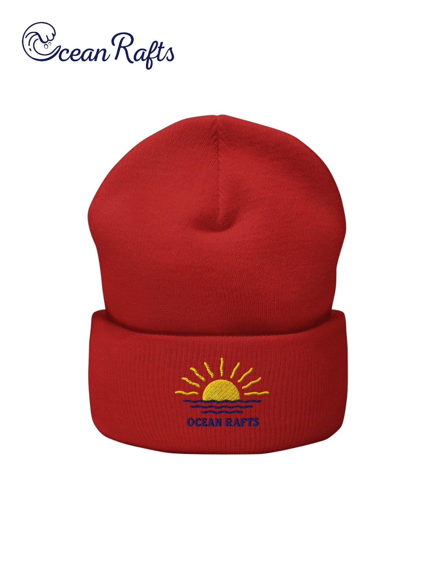 Rays and Waves Cuffed Beanie - Ocean Rafts