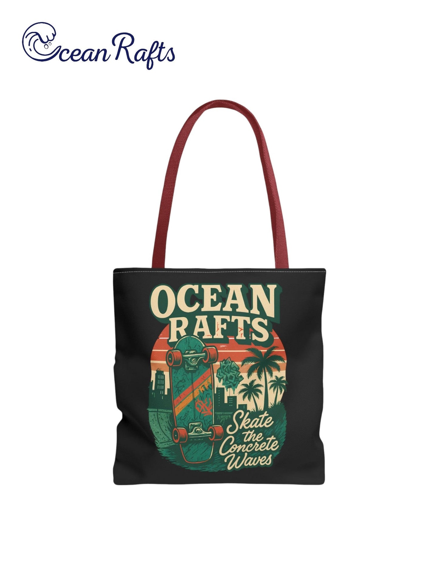 Skate The Concrete Waves Tote Bag - Ocean Rafts