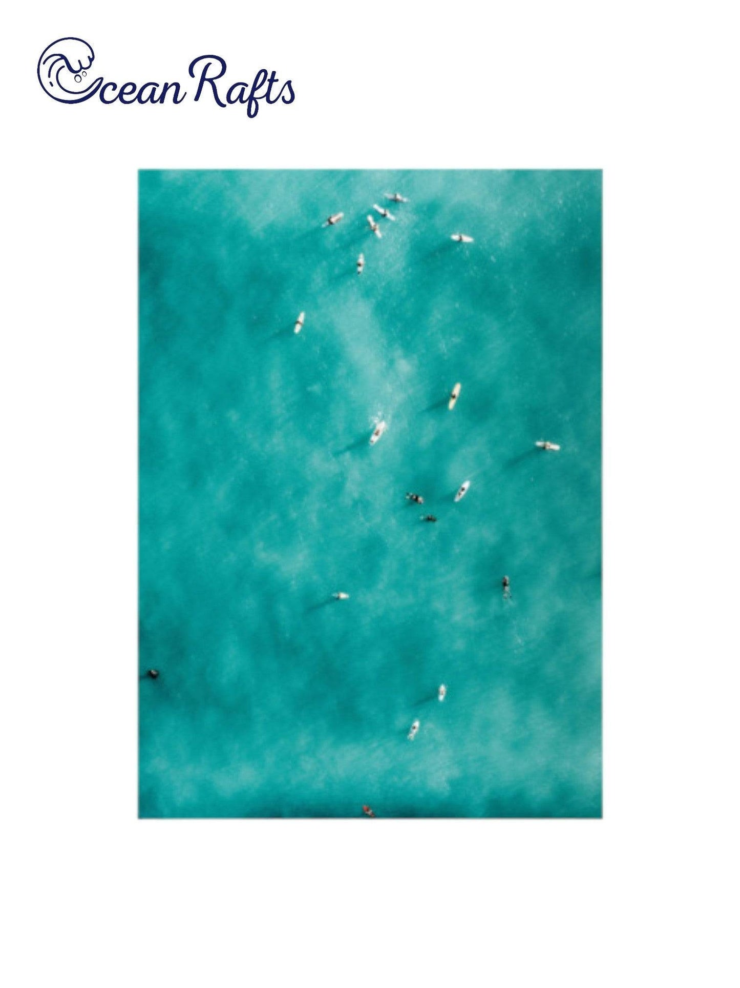 Summertime Surfers Poster - Ocean Rafts
