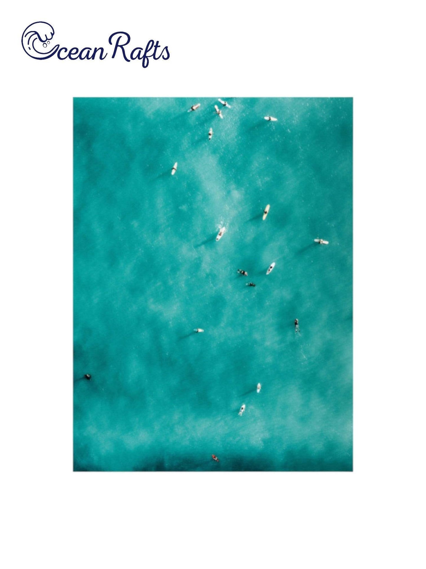 Summertime Surfers Poster - Ocean Rafts