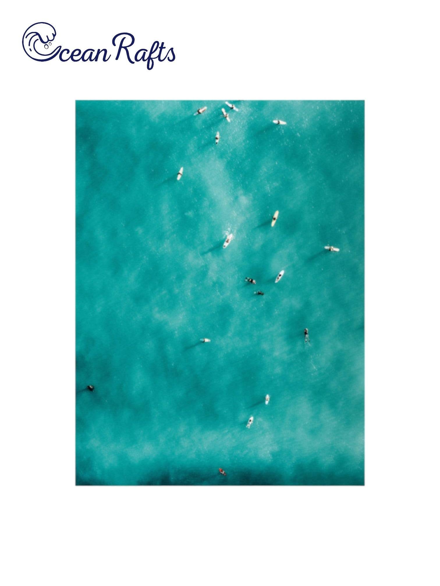 Summertime Surfers Poster - Ocean Rafts