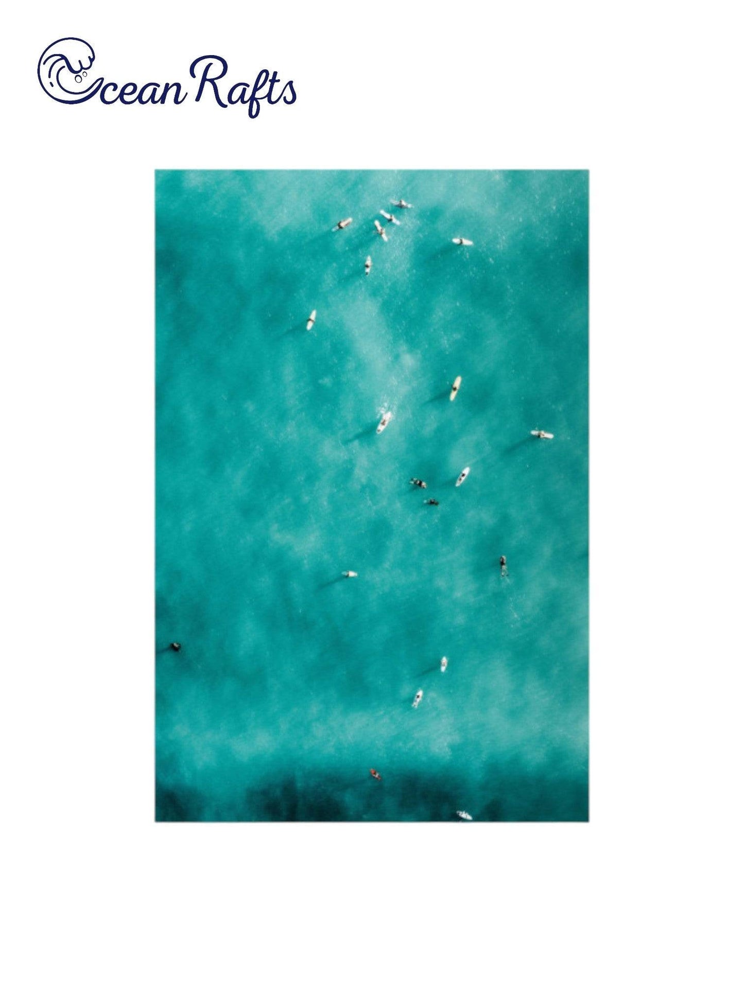 Summertime Surfers Poster - Ocean Rafts