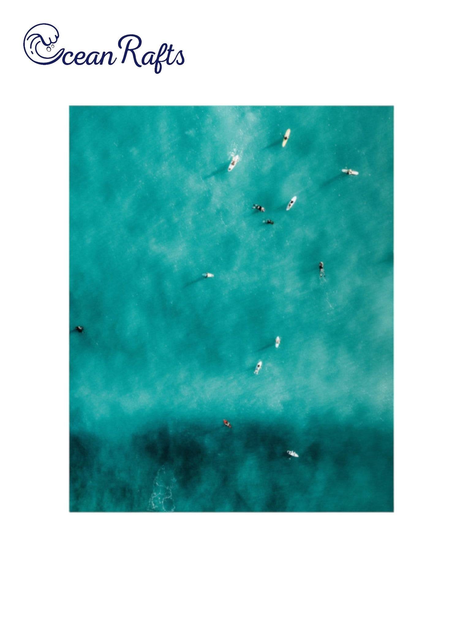 Summertime Surfers Poster - Ocean Rafts