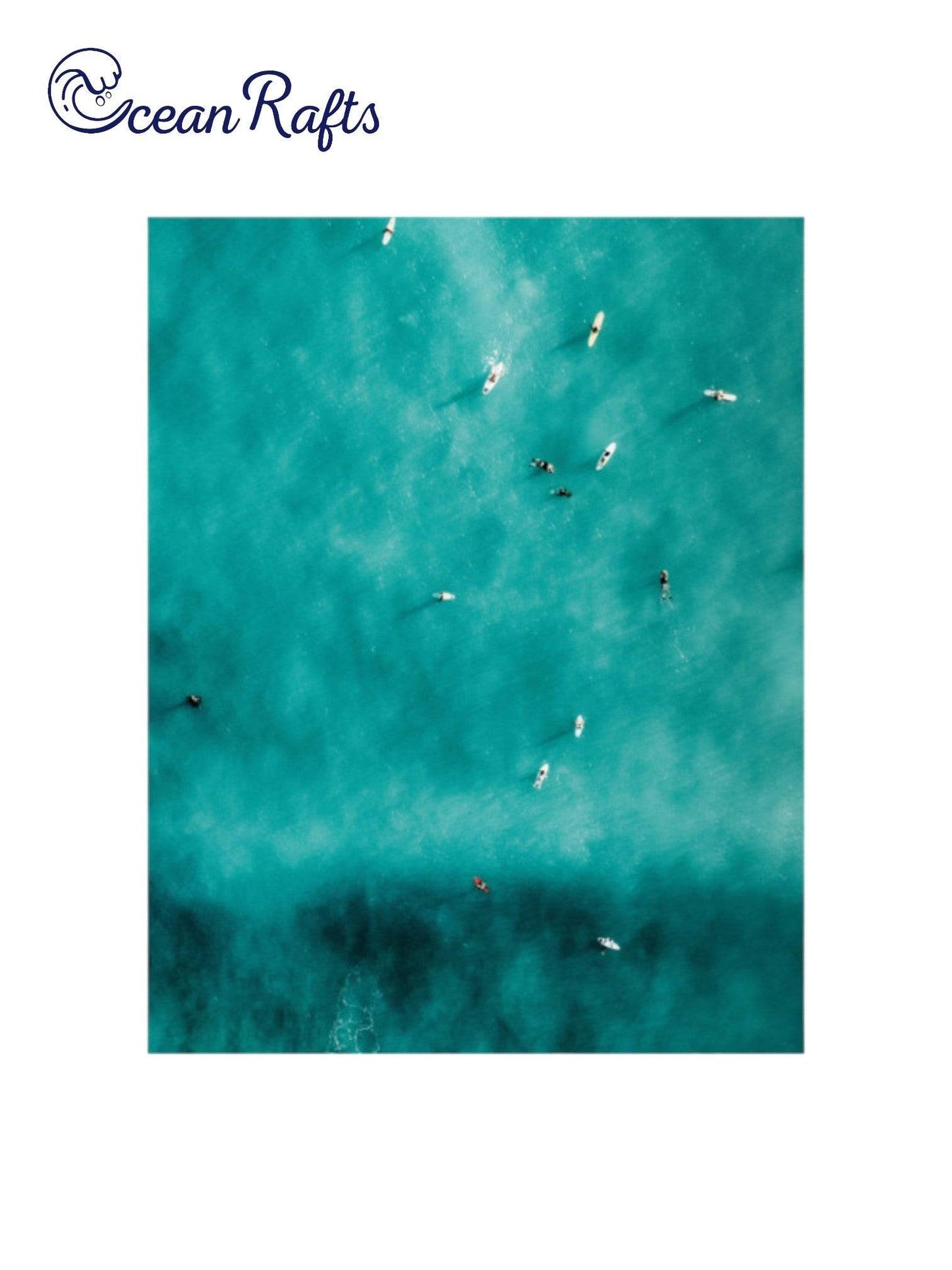 Summertime Surfers Poster - Ocean Rafts