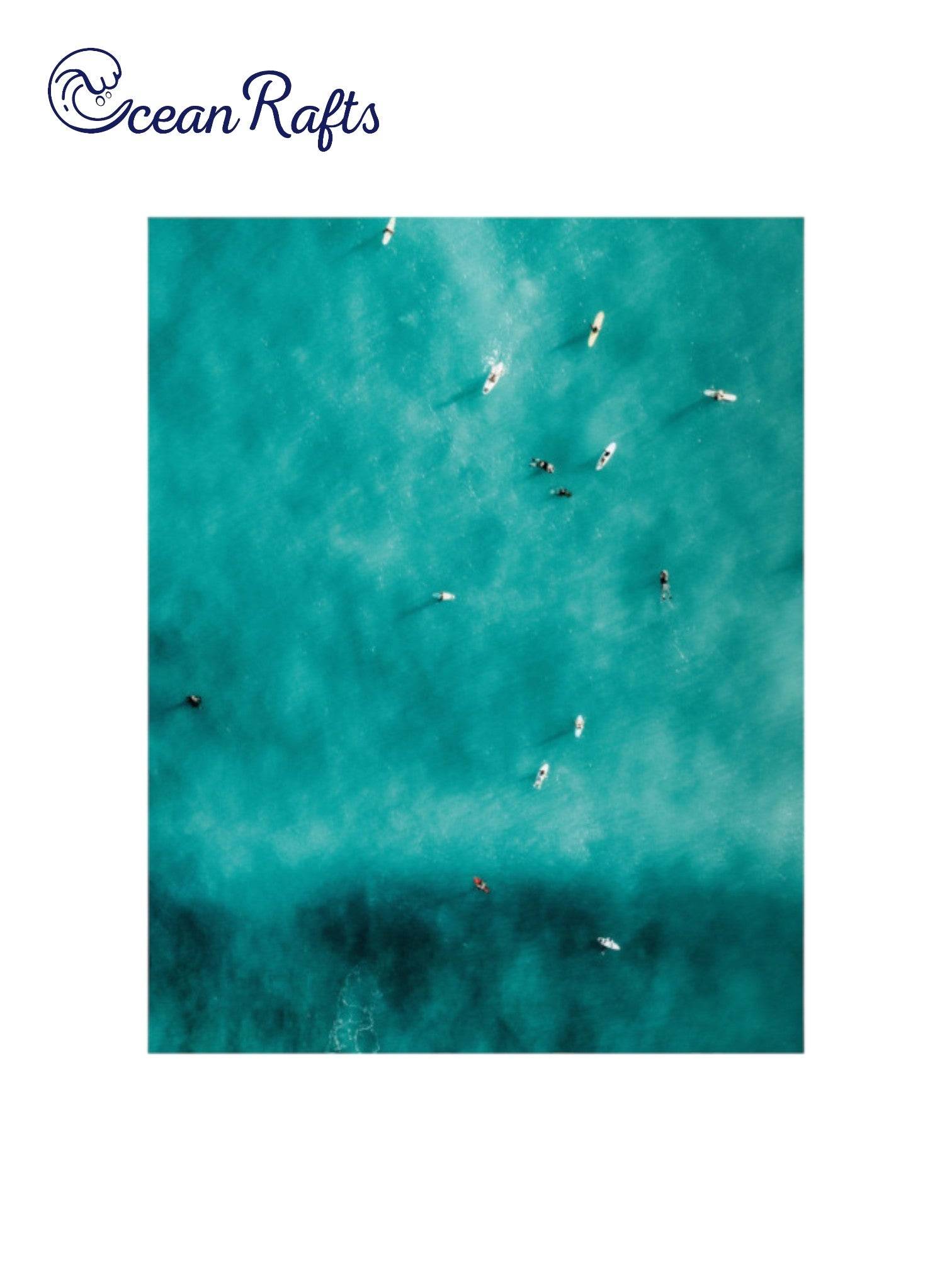 Summertime Surfers Poster - Ocean Rafts