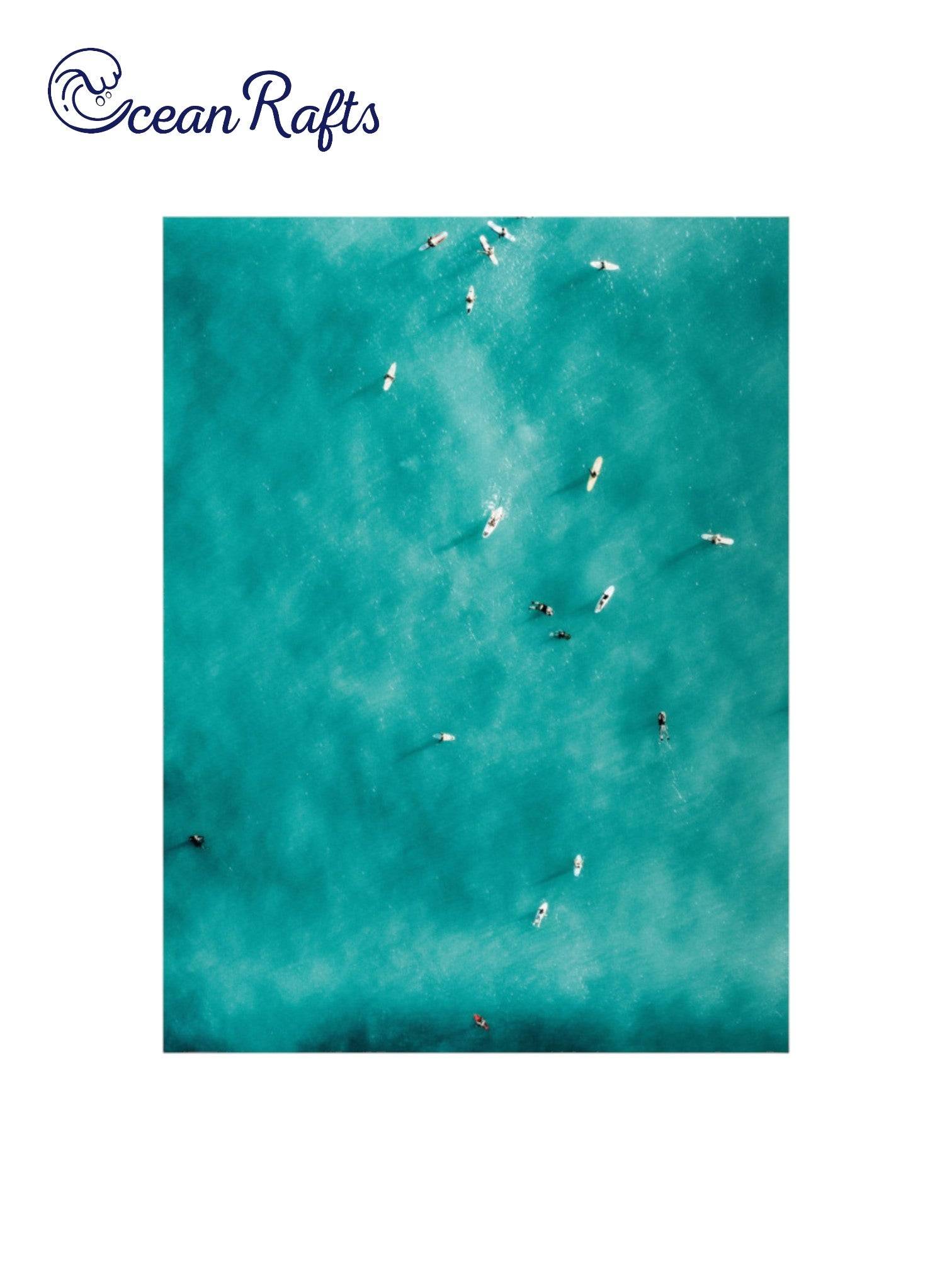 Summertime Surfers Poster - Ocean Rafts