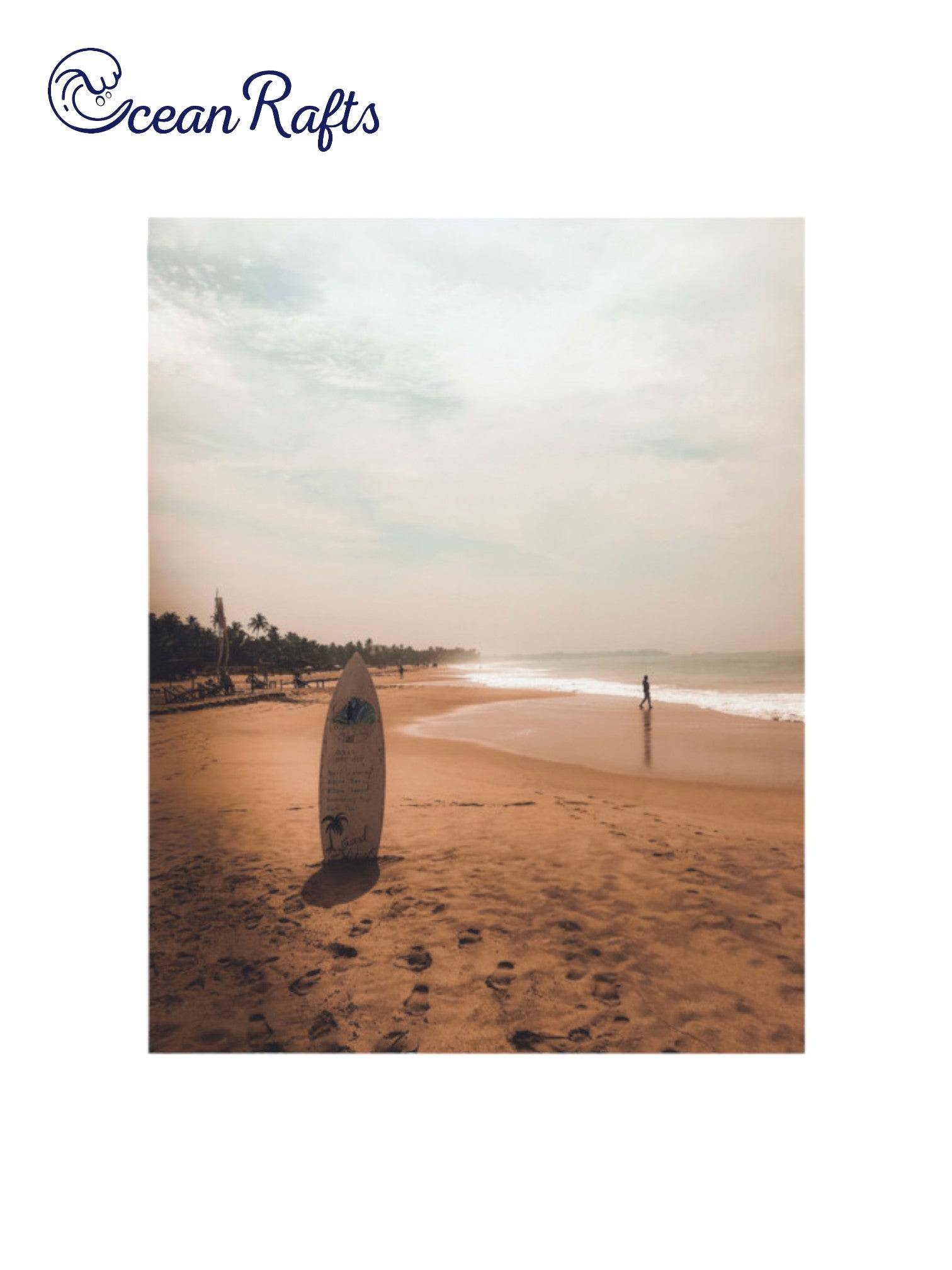 Surfboard Solace Poster - Ocean Rafts