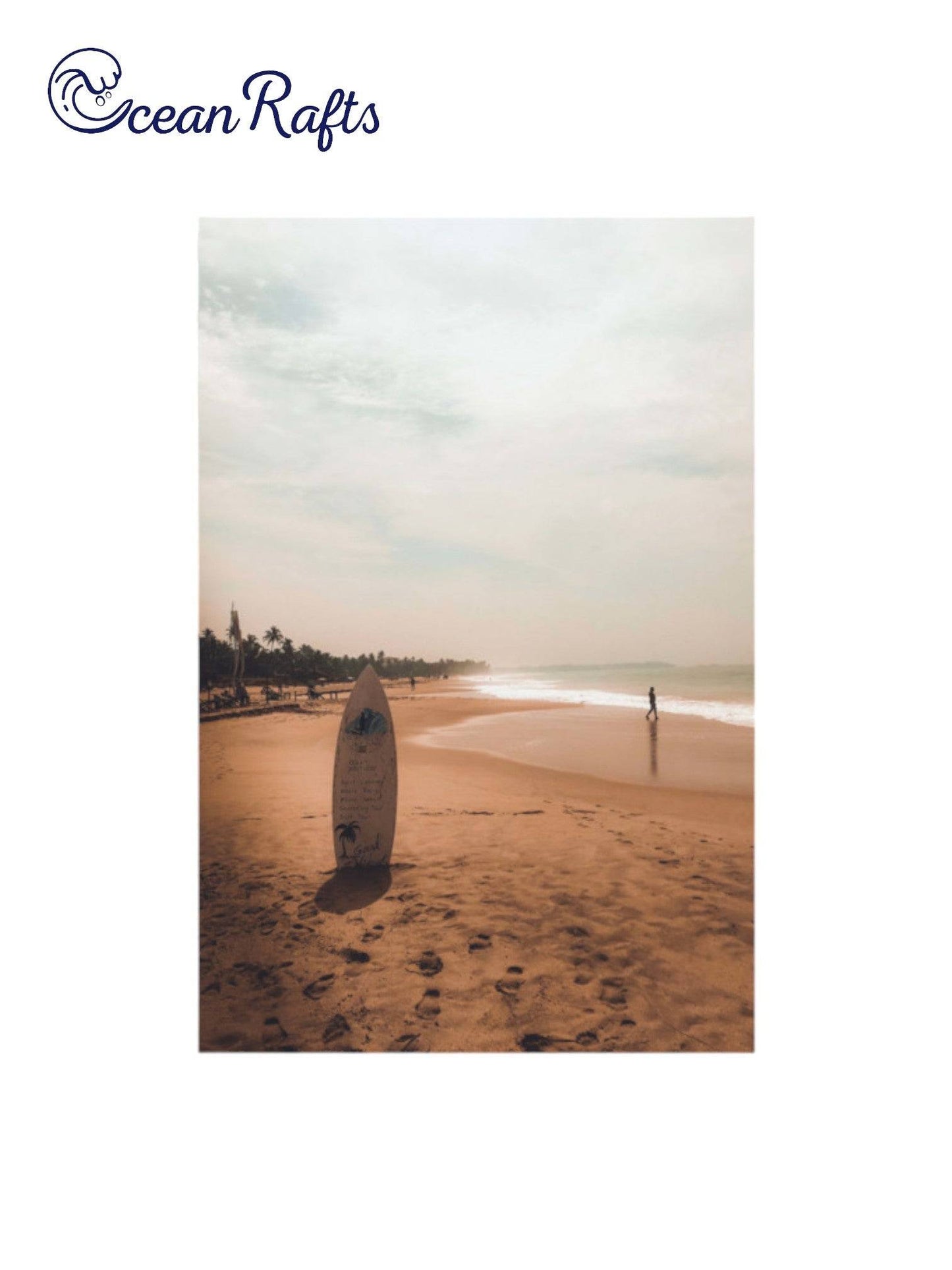 Surfboard Solace Poster - Ocean Rafts