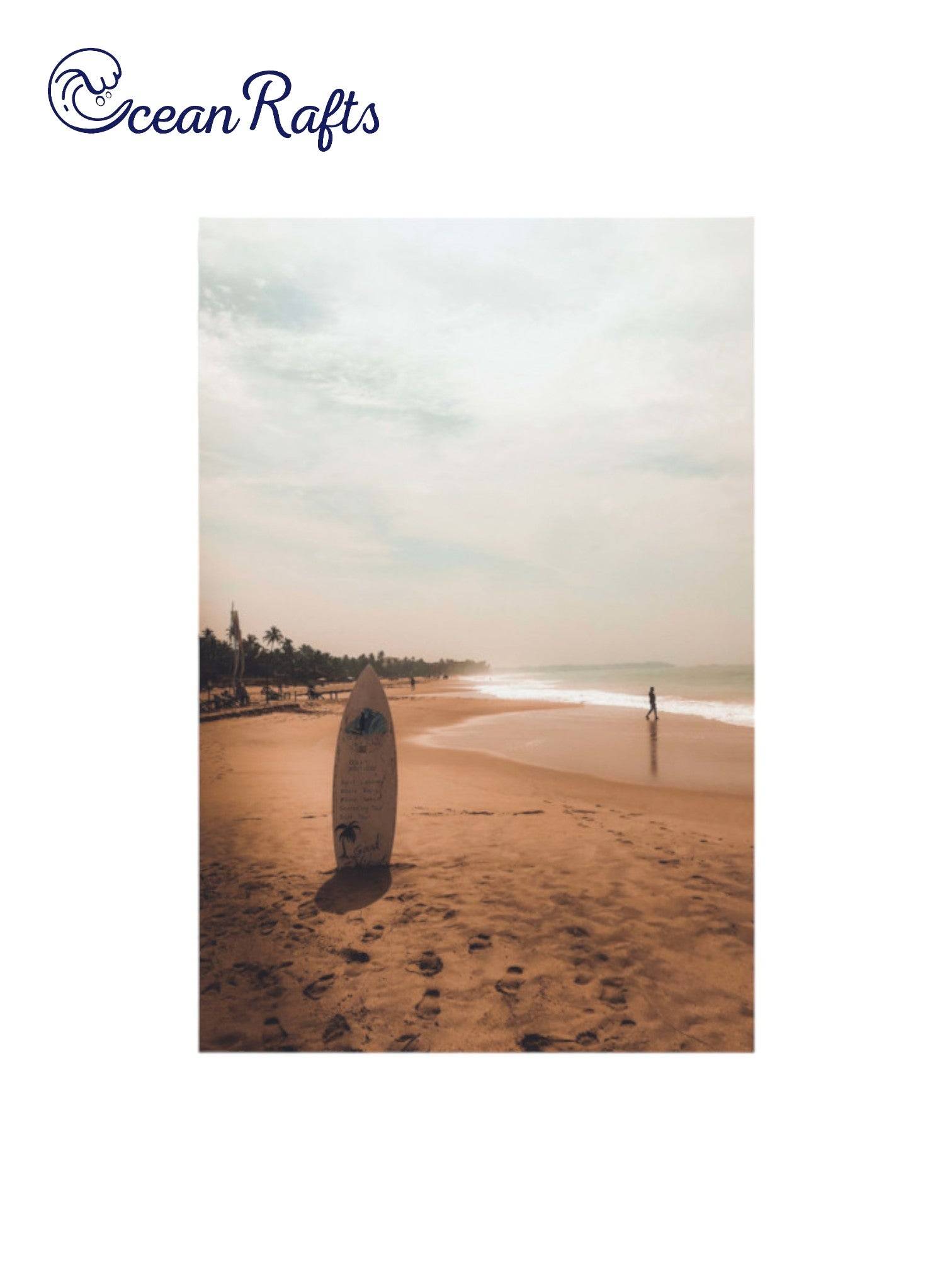 Surfboard Solace Poster - Ocean Rafts