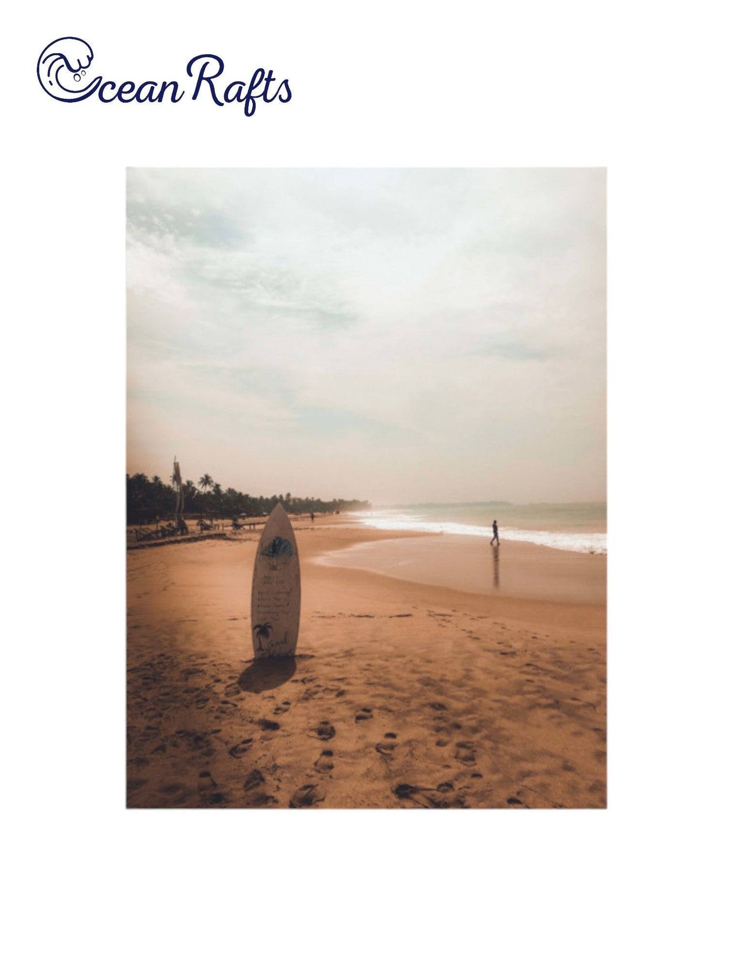 Surfboard Solace Poster - Ocean Rafts
