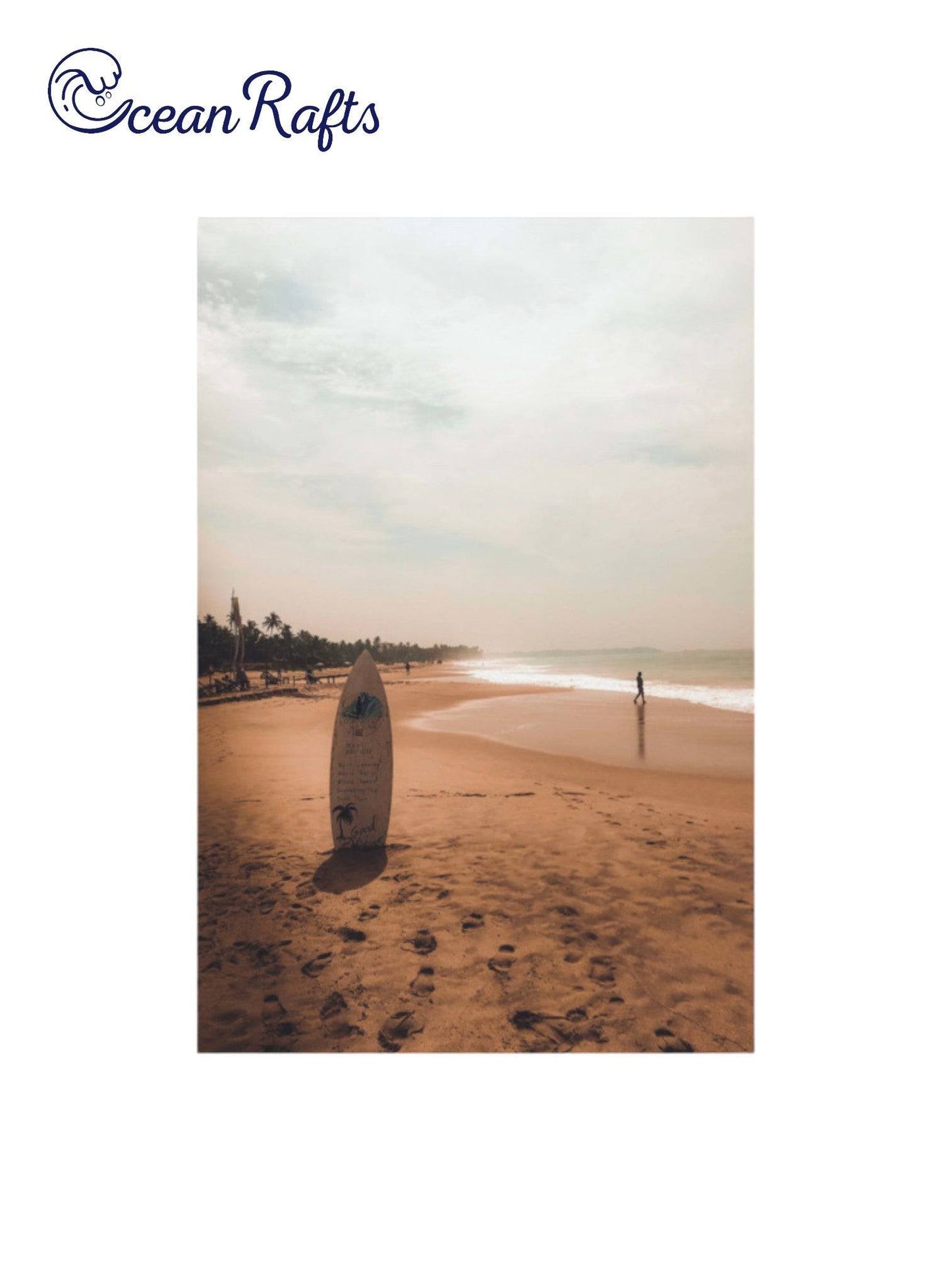 Surfboard Solace Poster - Ocean Rafts
