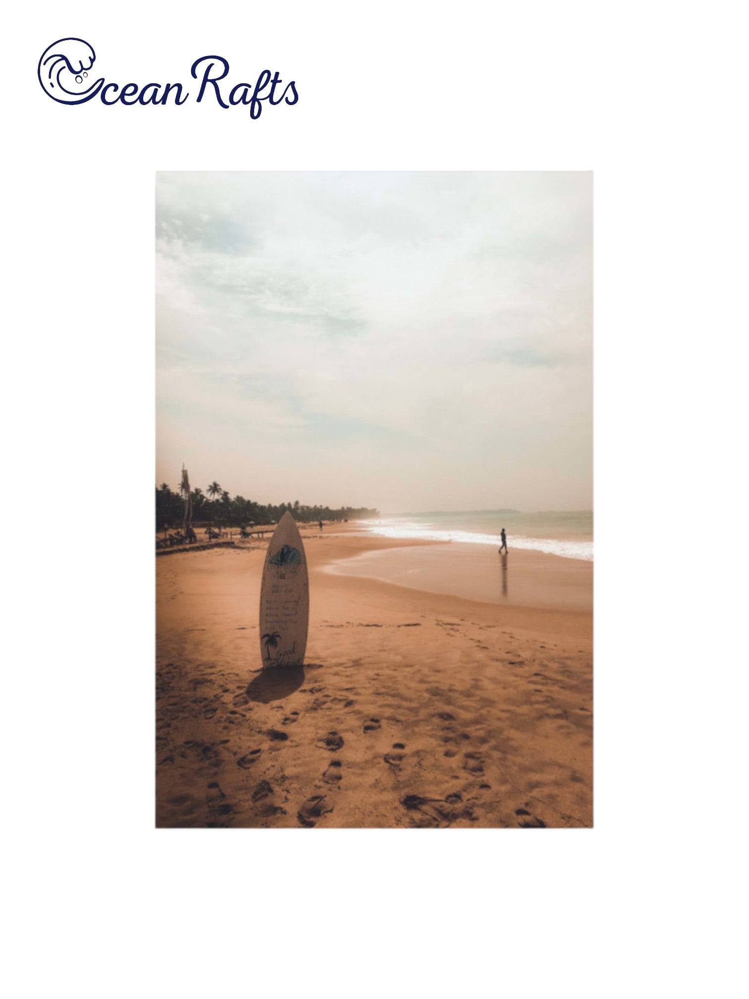 Surfboard Solace Poster - Ocean Rafts